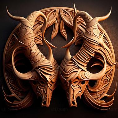 3D model horns (STL)